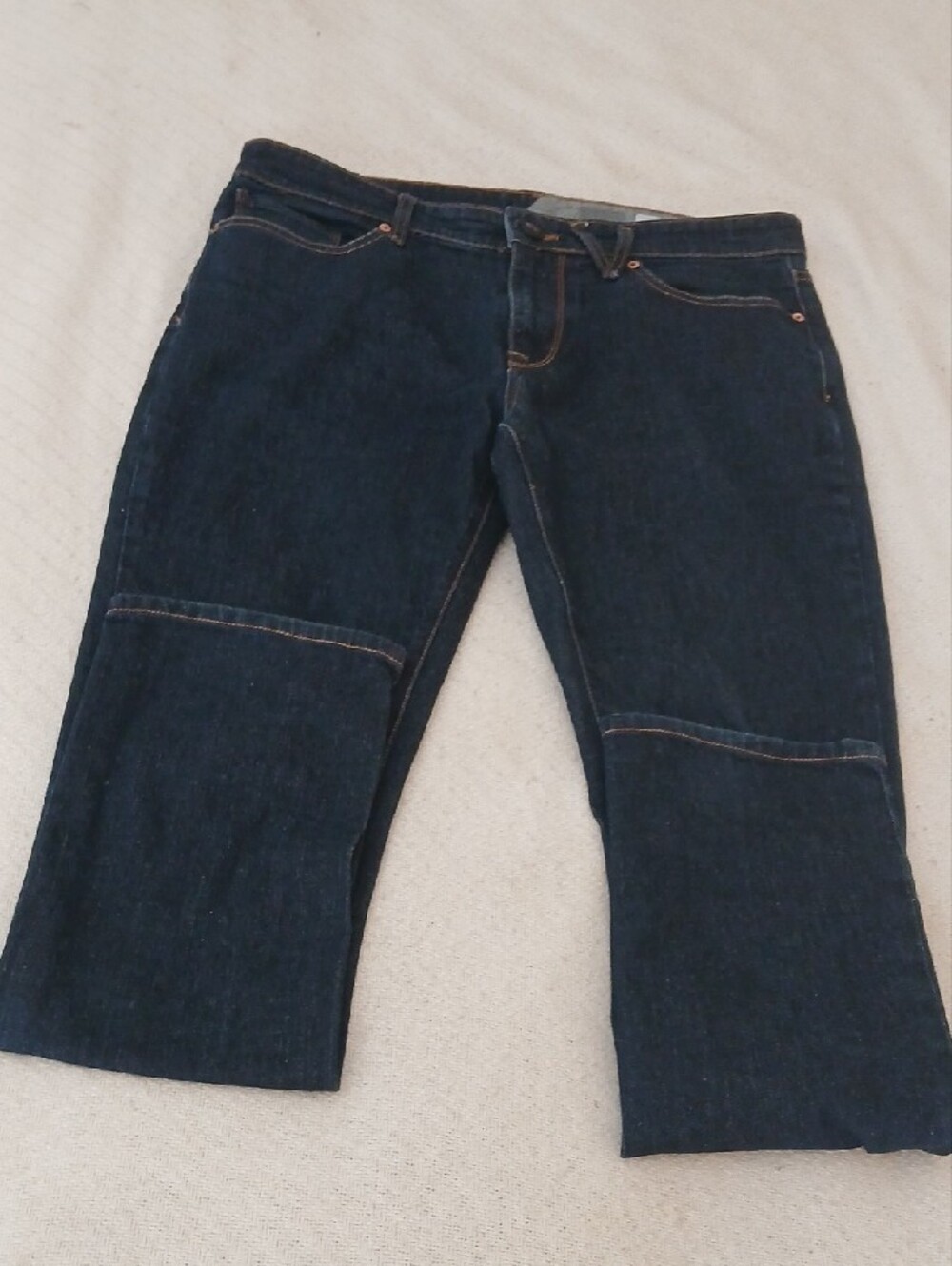 Volcom Men's Dark Indigo Jeans with Contrast Stitching
